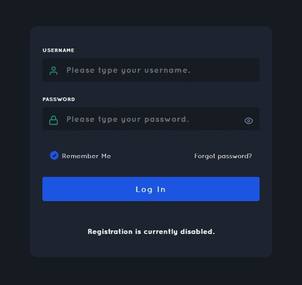 QBv3 Login Page