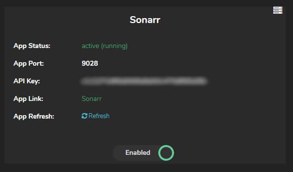 error occured install sonarr