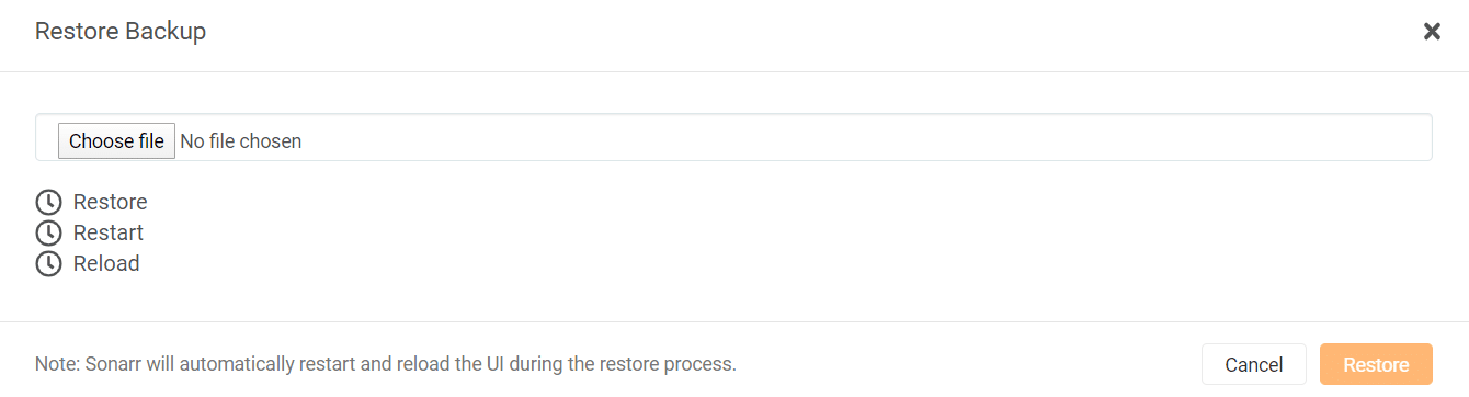 sonarr backup sonarr backup